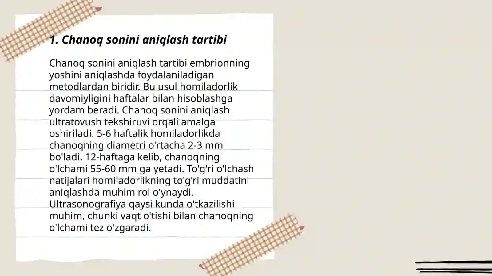 Chanoq sonini aniqlash tartibi 3