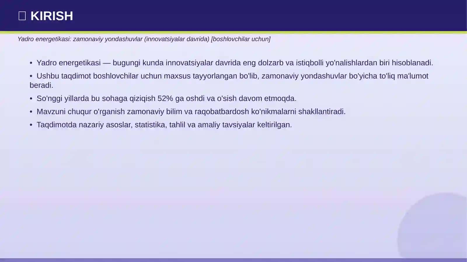 YADRO ENERGETIKASI 3
