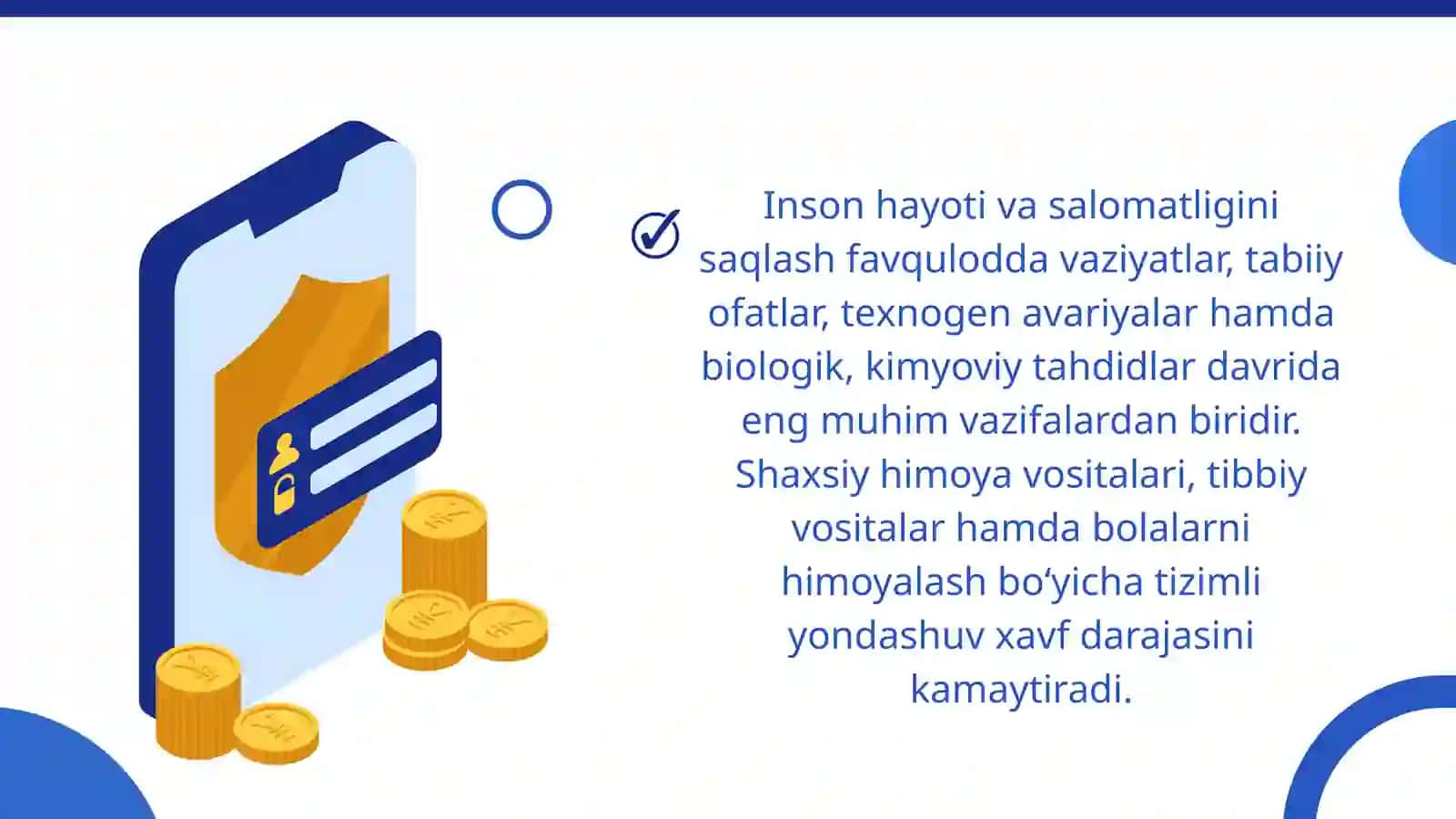 Shaxsiy himoya vositalari va ularning turlari, shaxsiy tibbiy va zararlantirish vositalari, bolalarni himoyalashni tashkil etish 3
