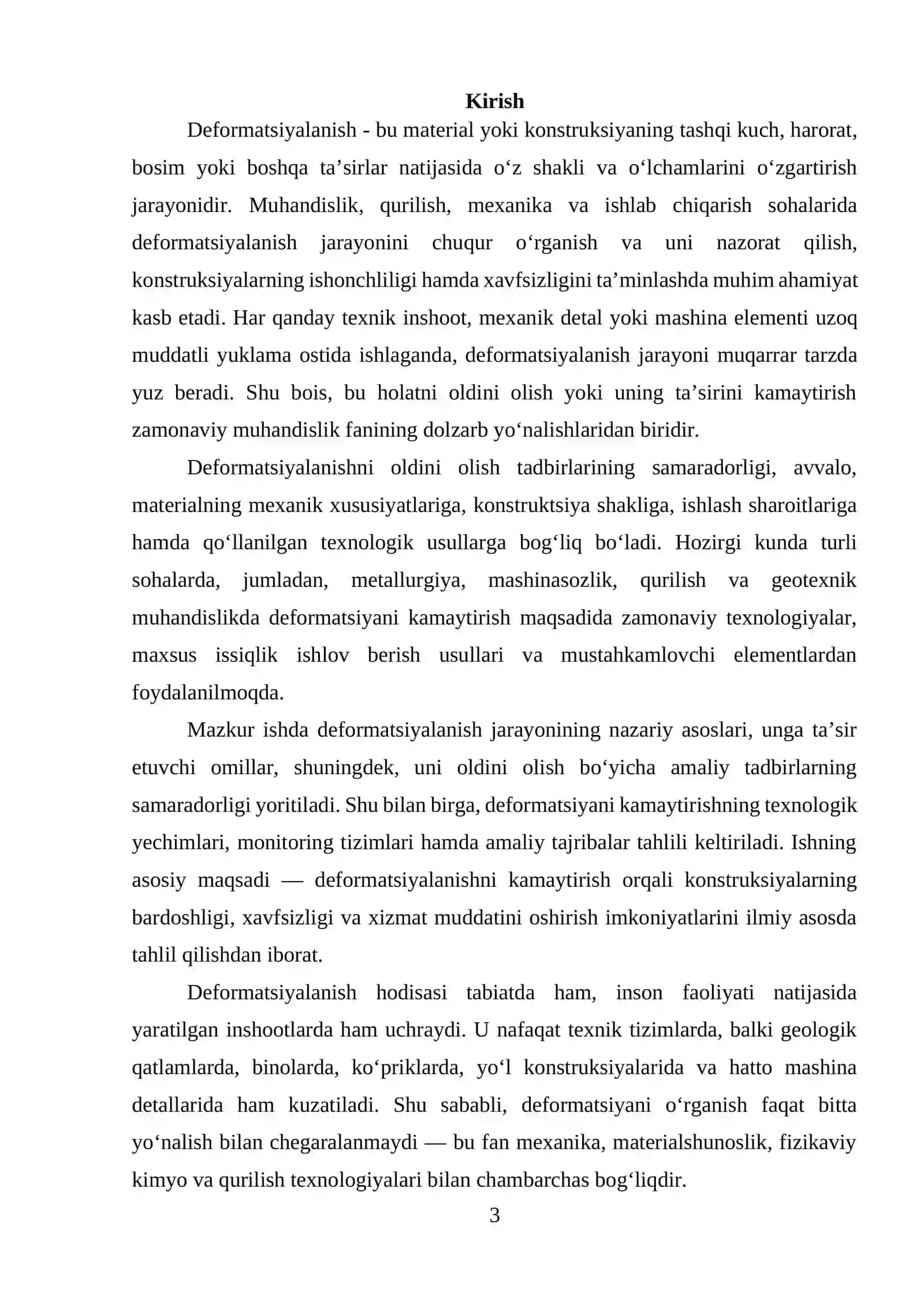 Deformatsiyalanishni oldini olish tadbirlarining samadorligi 3