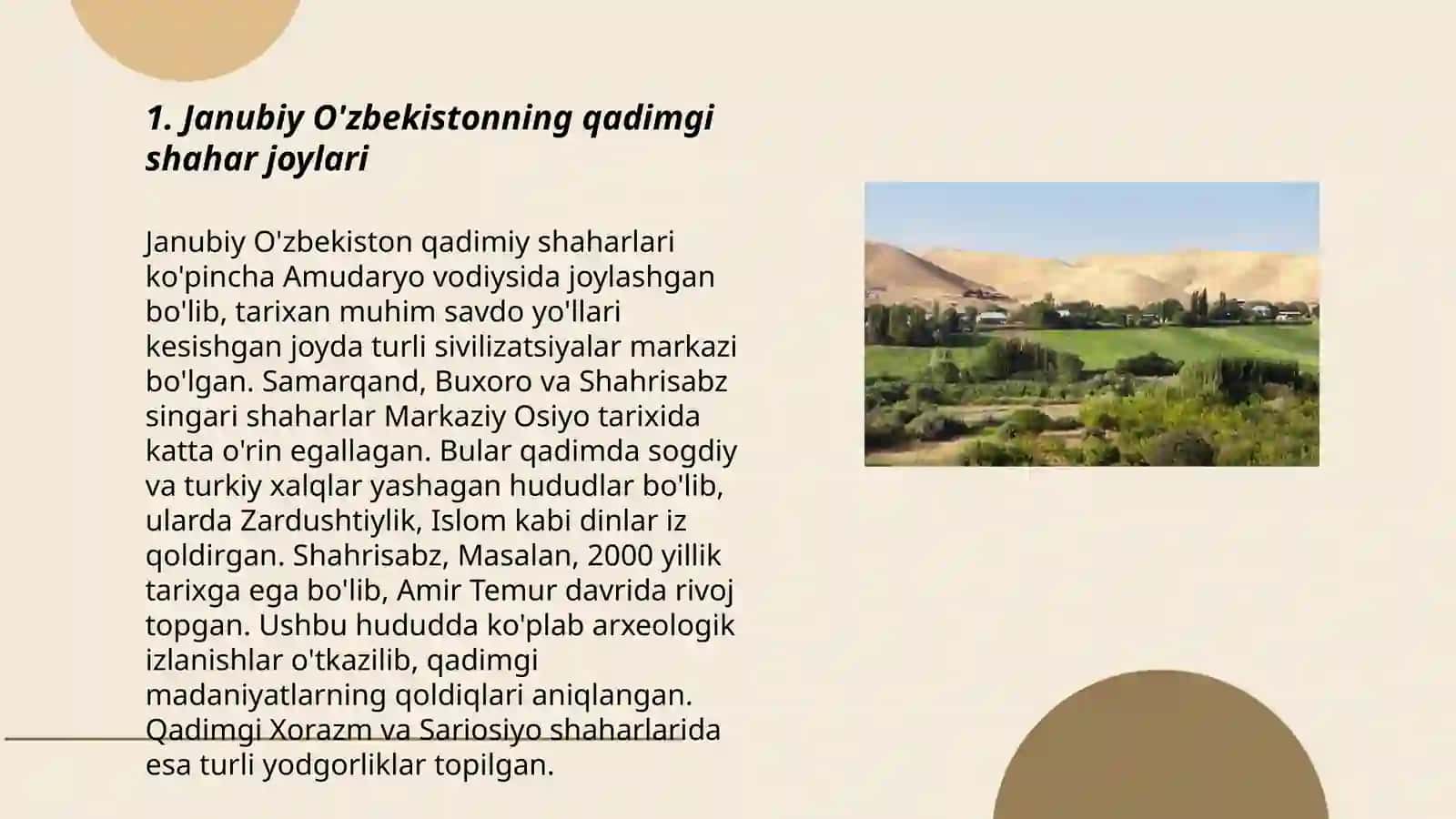 Janubiy O'zbekistondagi va farg'ona vodiysidagi qadimgi urbanistik jarayonlar 3