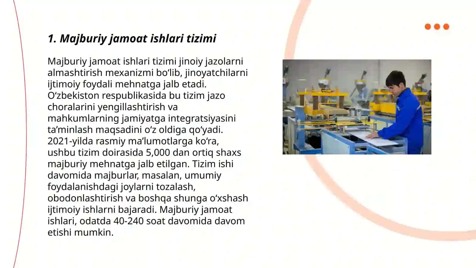 Majburiy jamoat ishlari va ahloq tuzatish ishlari jazolarini ijro etish 3