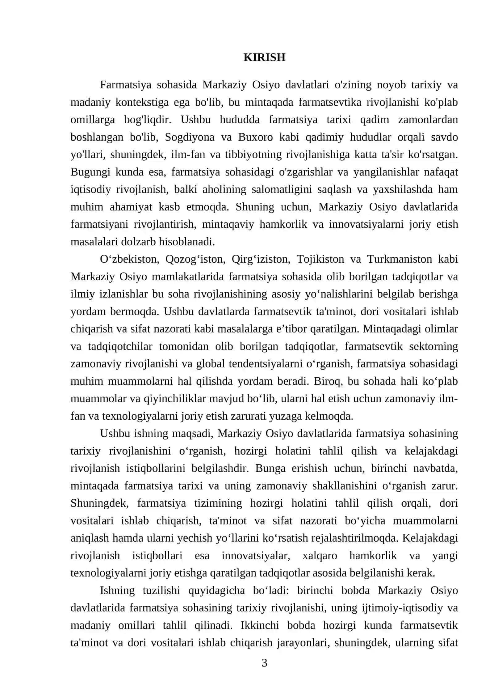 Farmatsevtika Ishini Tashkil Qilish Fanidan Tayyorlagan Mustaqil Ishi 3