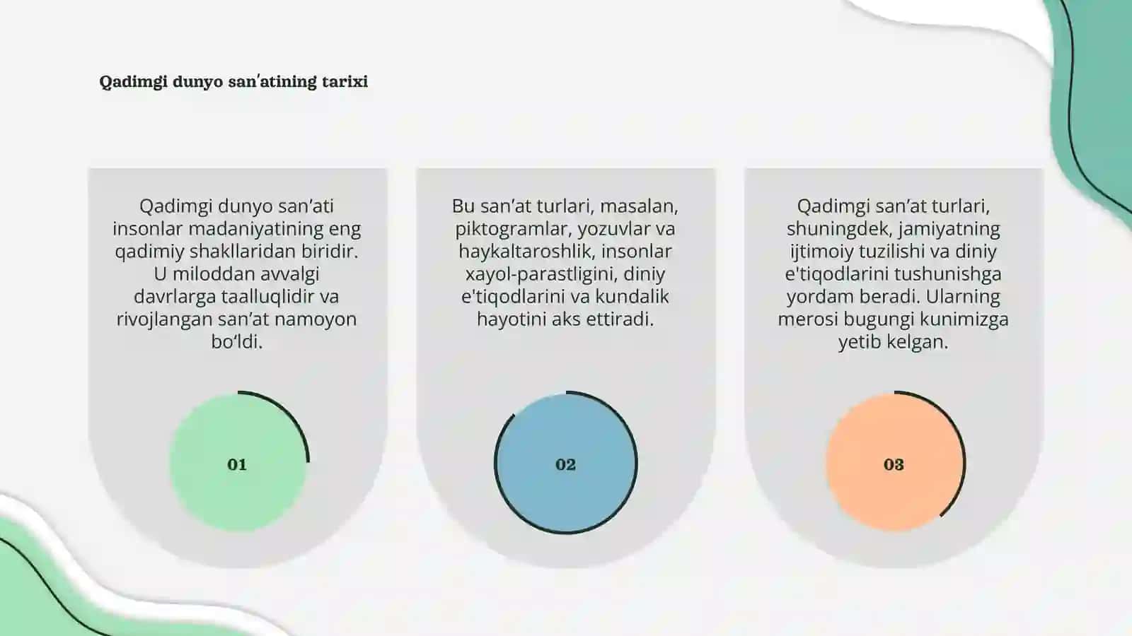 Qadimgi dunyo sanʼati 3