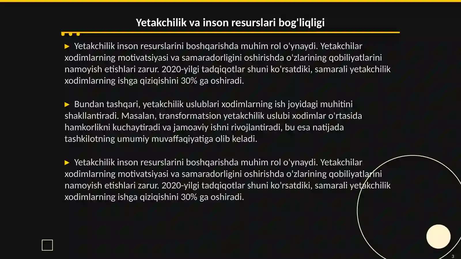Inson resurslarini boshqarishda yetakchilik 3