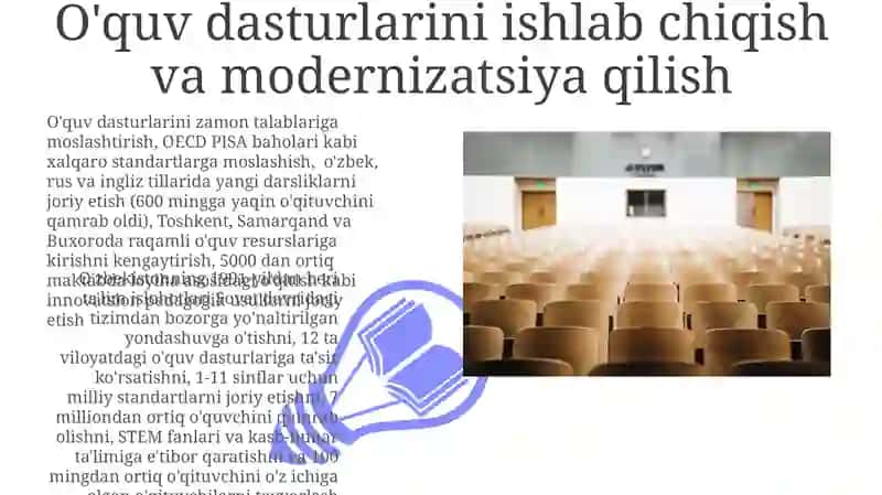 Oʻzbekistonda mustaqillik yillarida taʼlim tizimidagi islohotlar 3