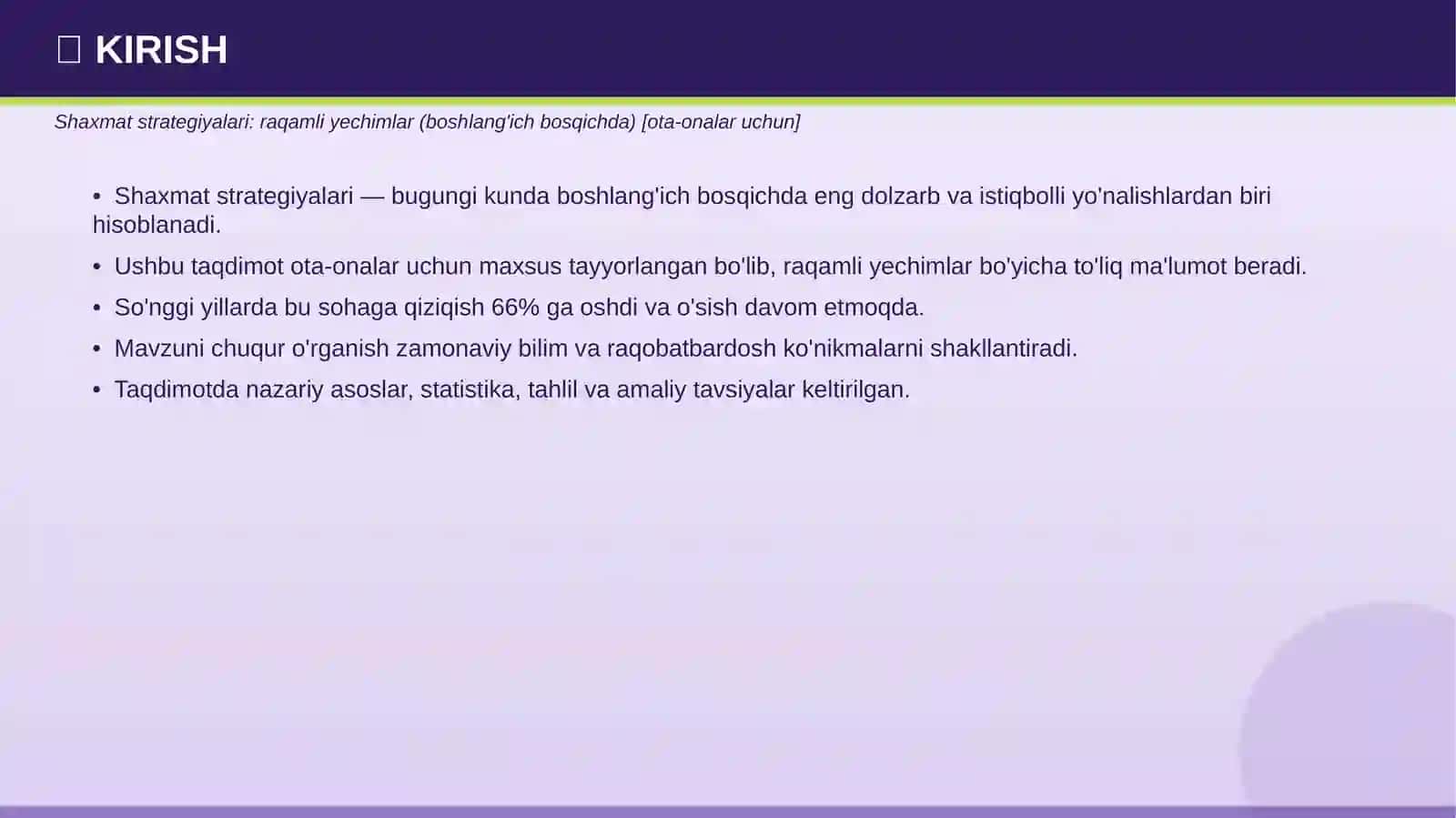 SHAXMAT STRATEGIYALARI: RAQAMLI YECHIMLAR 3