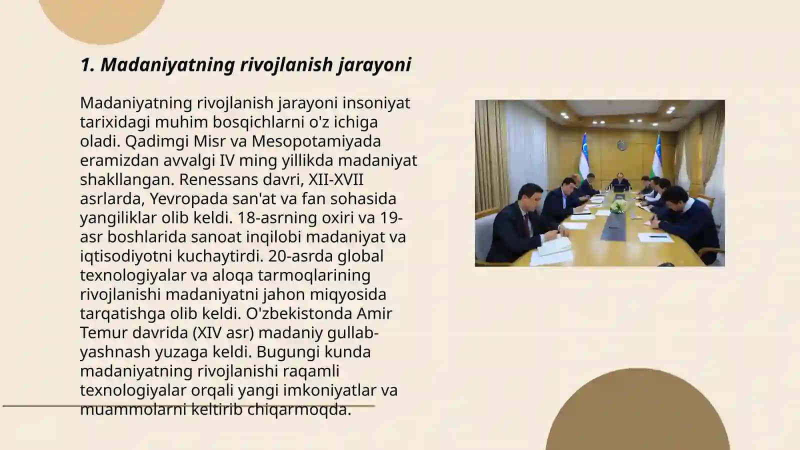 Madaniyat taraqqiyotining asosiy qonuniyatlari 3