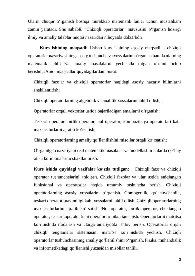 Chiziqli operatorlar 3