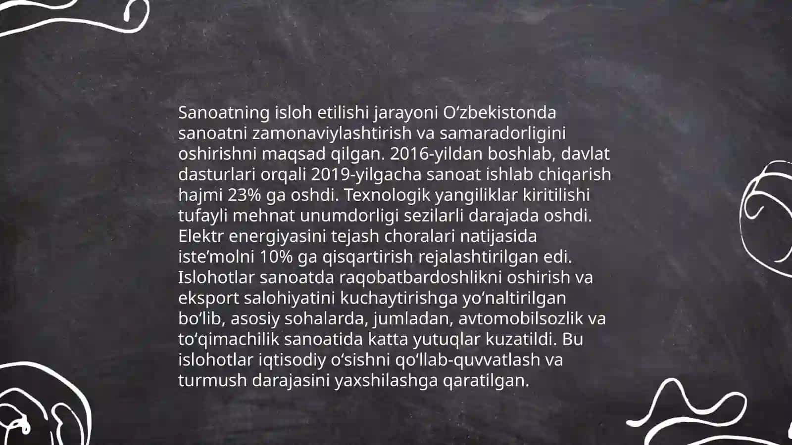 Sanoatning isloh etilishi 3