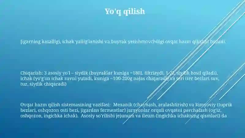 Hazm tizimi faoliyati 3