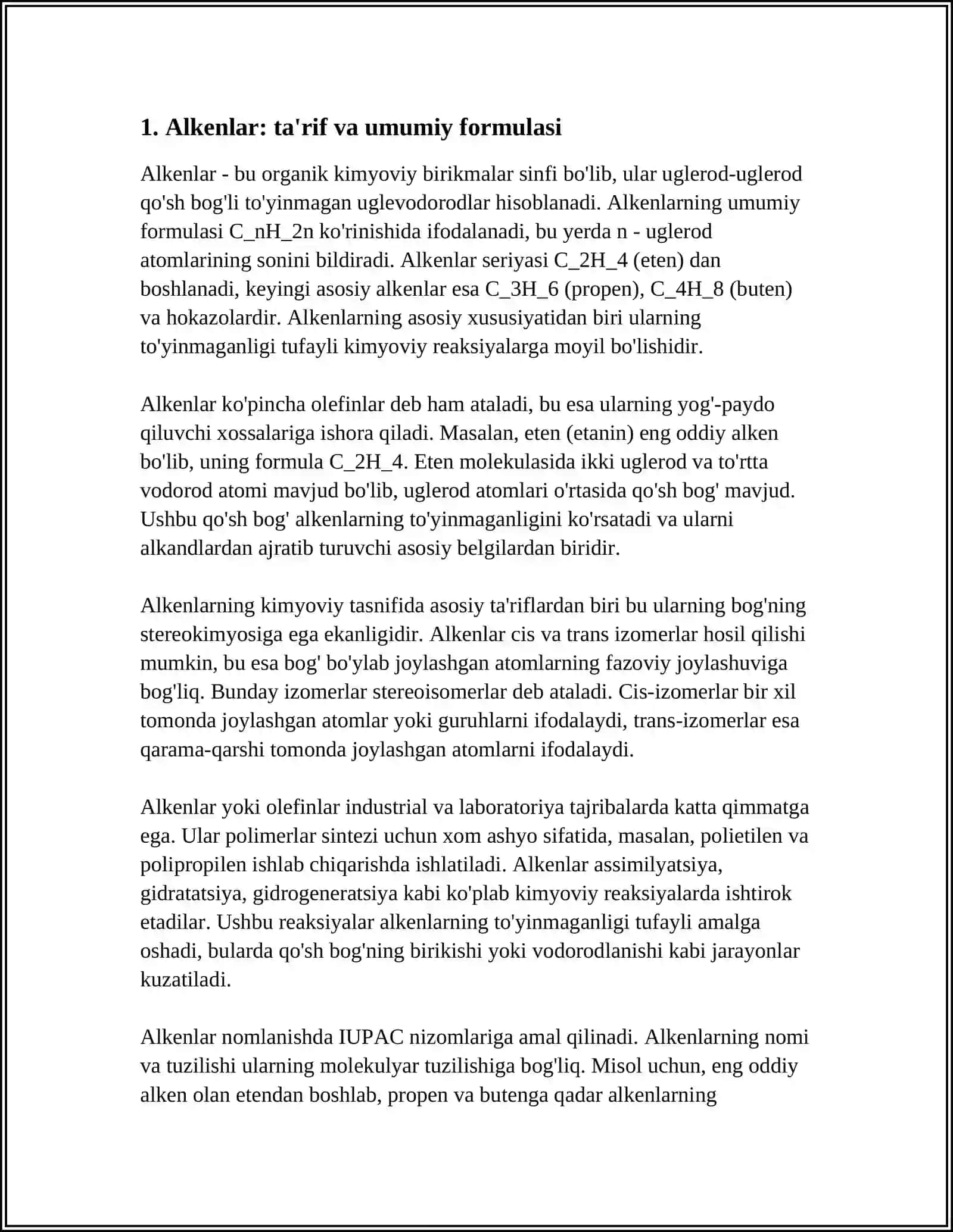 Alkenlar 3
