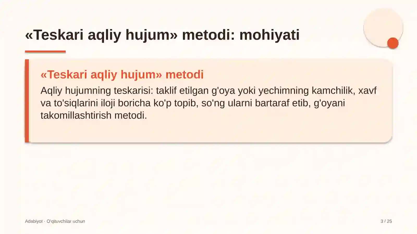 adabiyot darslarida teskari aqliy hujum metodidan foydalanish 5090 3