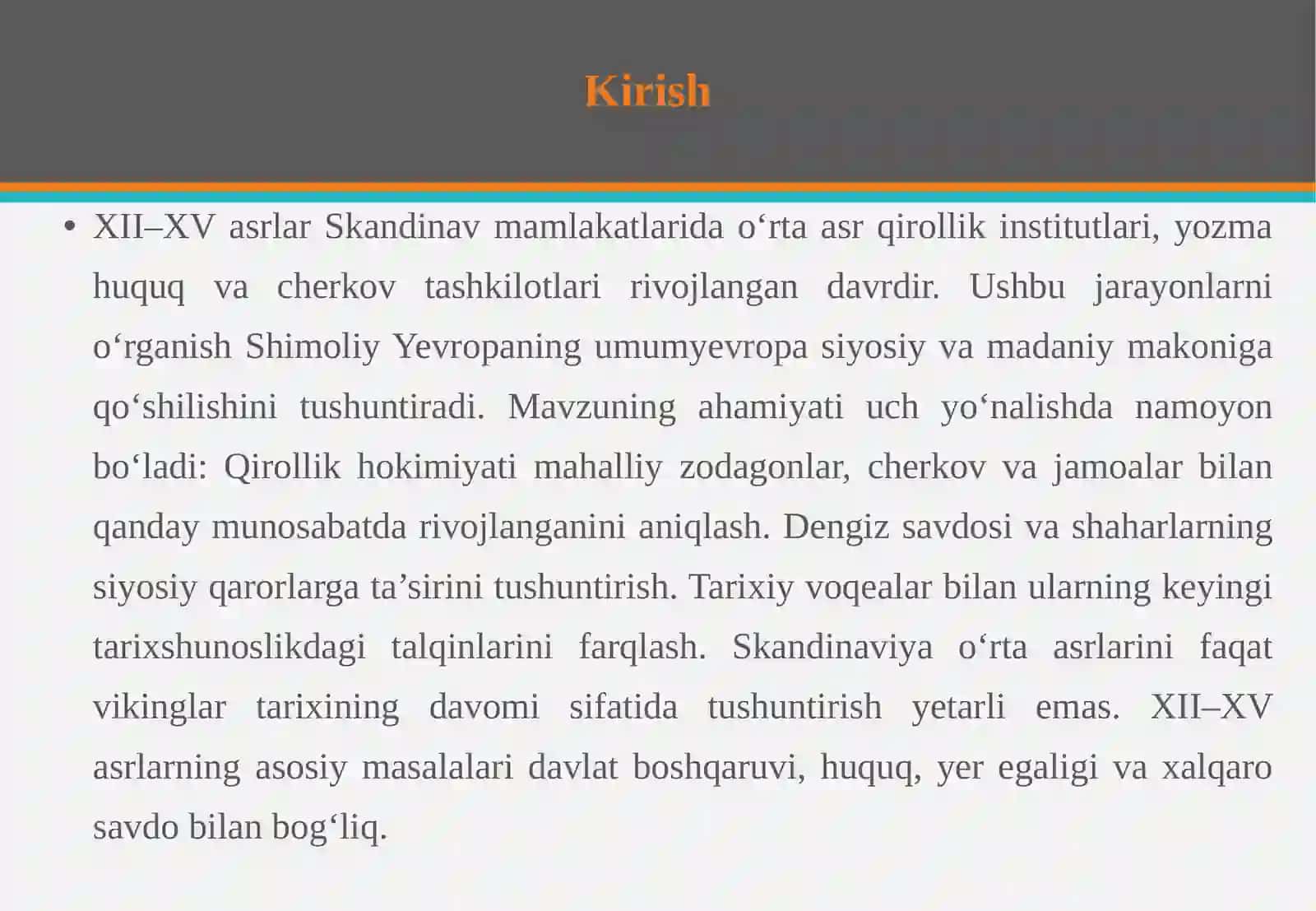 XII–XV asrlarda Skandinav mamlakatlari tarixiga oid ilmiy tadqiqotlar 3