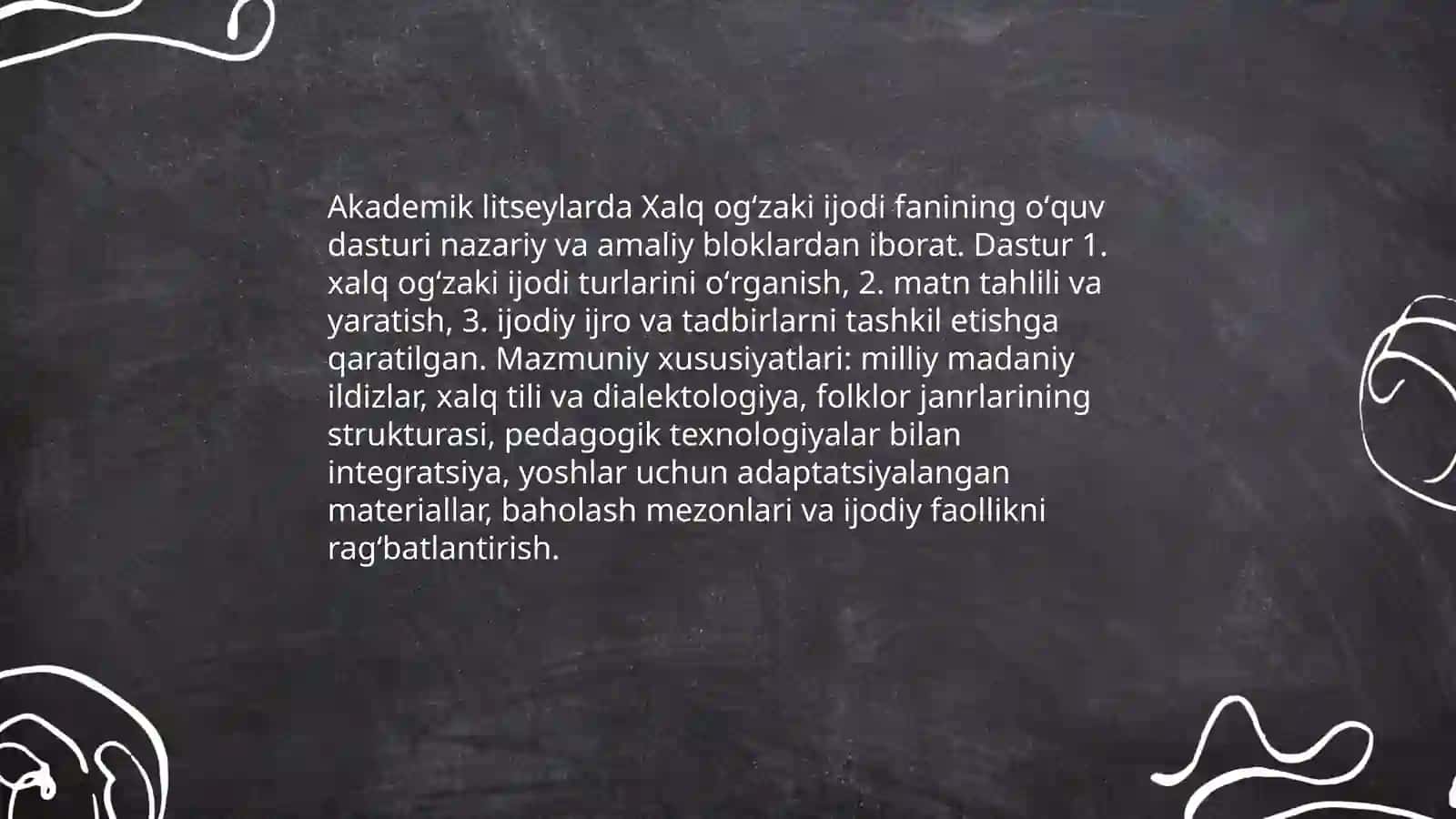 Akademik litseylarda xalq ogʻzaki ijodi fanining oʻqitish metodlari 3
