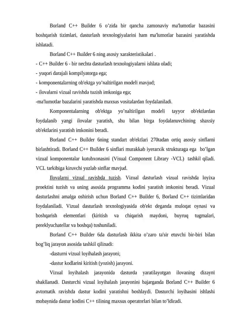 Borland C++ Builder 6 3