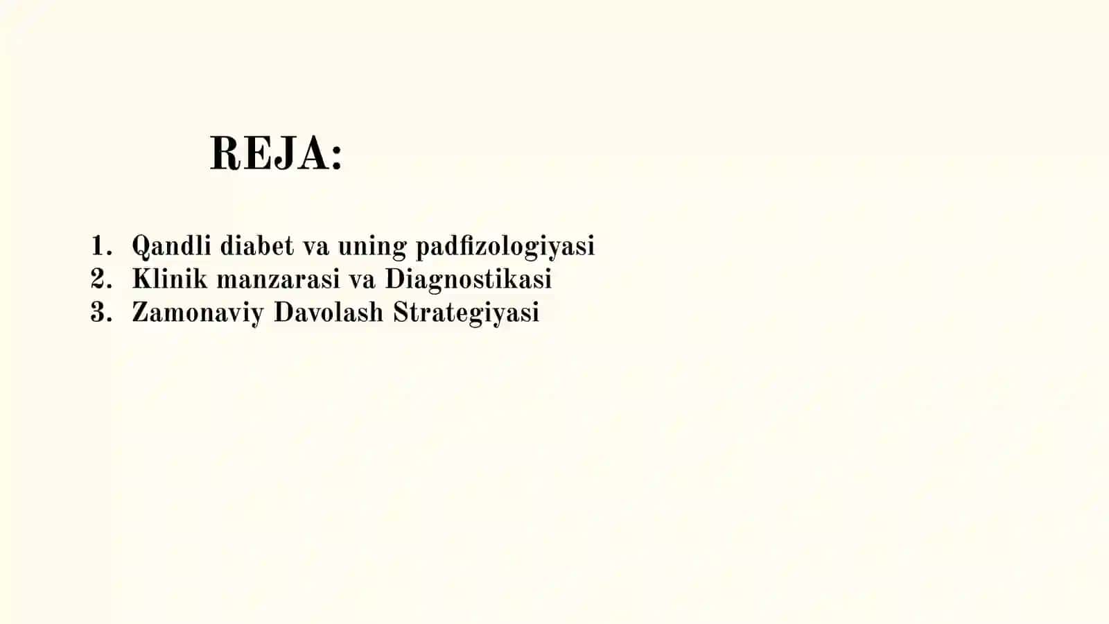 Qandli diabet va uning patofizologiyasi 3