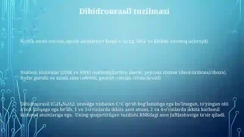 Nuklein kislotalar tuzulimi 3