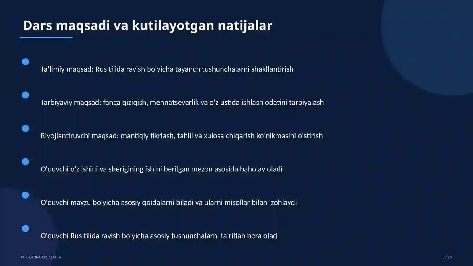Rus tilida ravish (7-sinf) 3