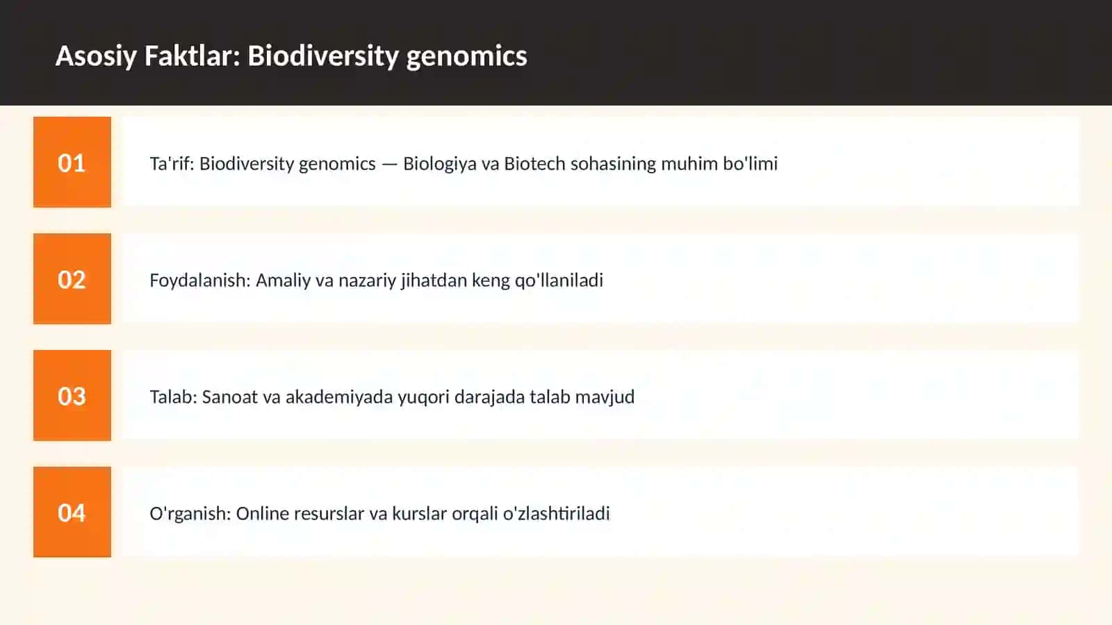 Biodiversity genomics 3