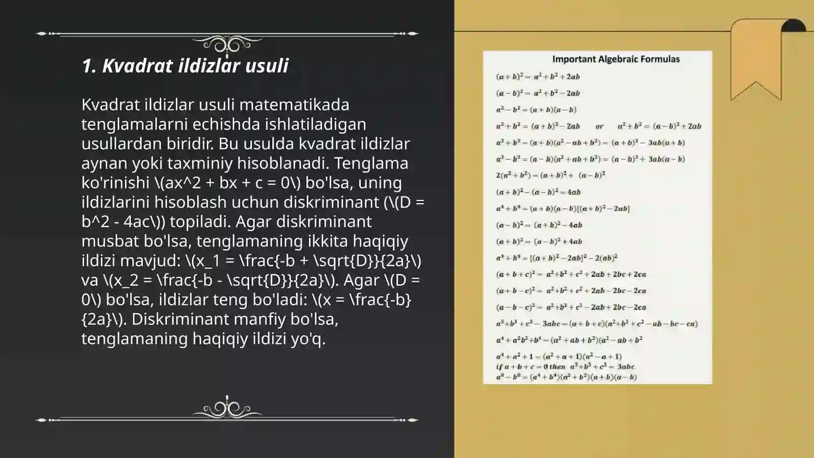 Chiziqli algebraik tenglamalar sistemasini yechishning kvadrat ildizlar, ortogonallashtirish usullari 3