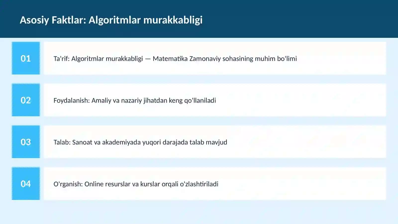 Algoritmlar murakkabligi 3