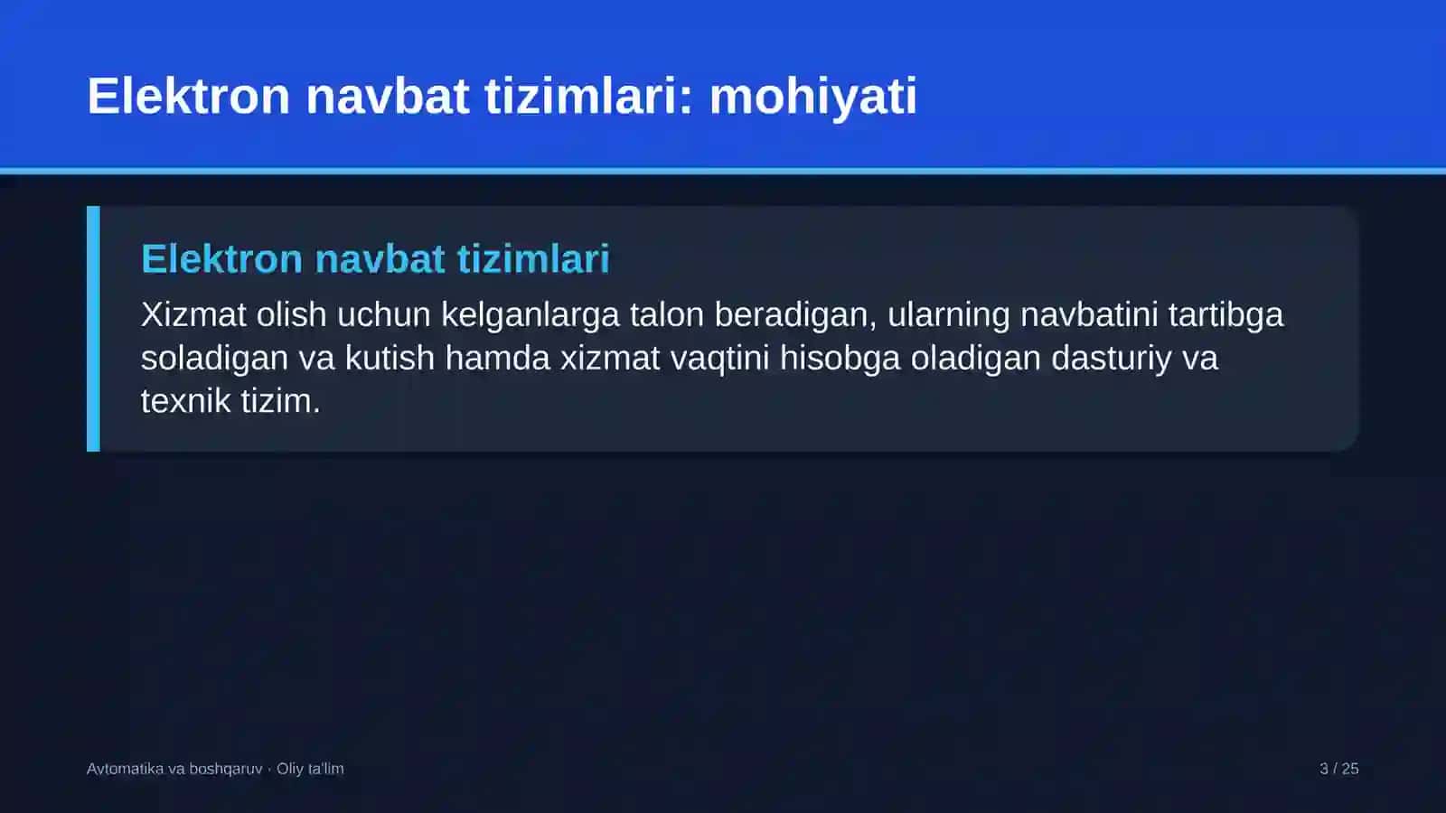 yetkazib berish xizmatlarida elektron navbat tizimlarini joriy etish 6042 3