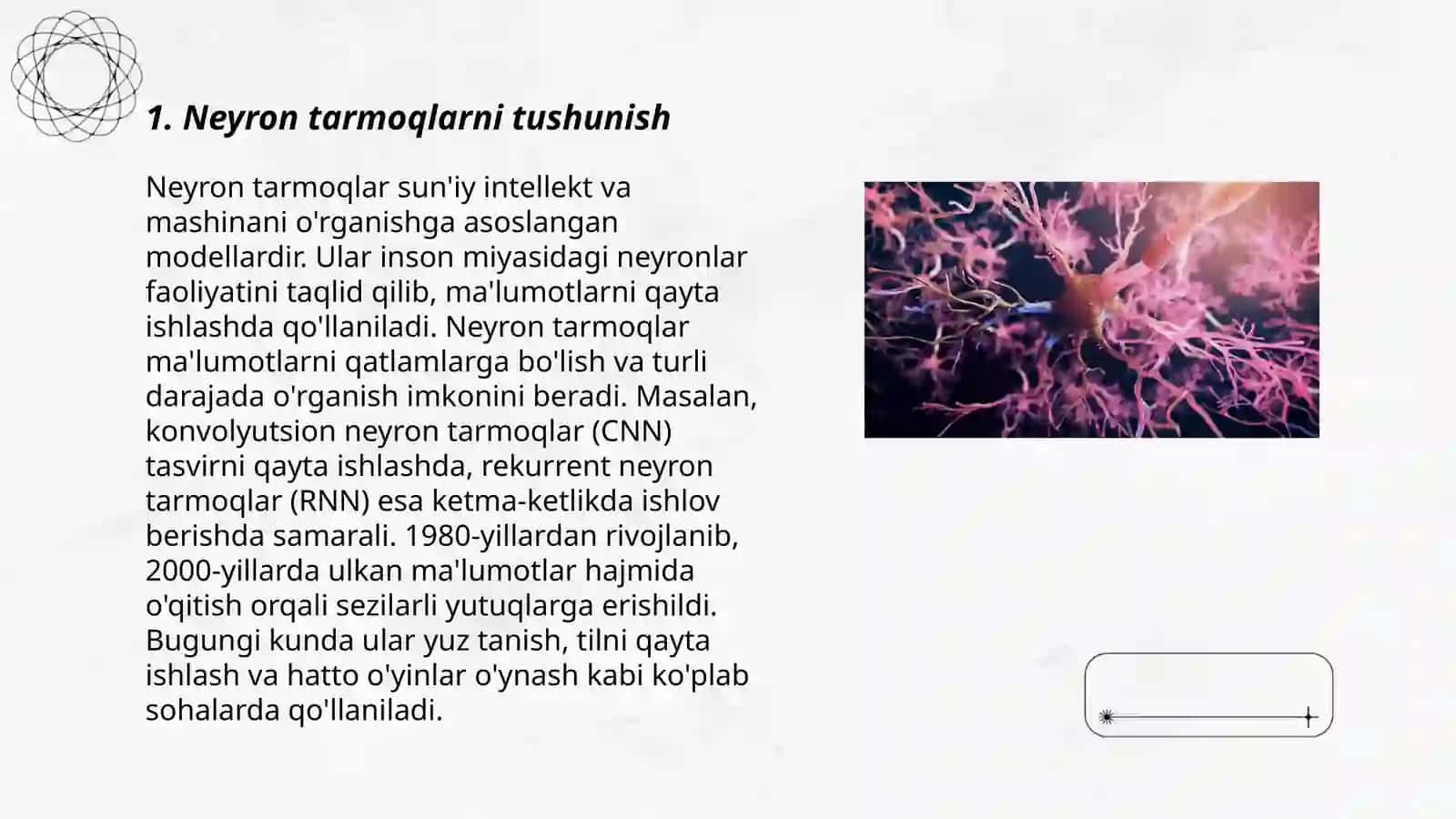 Neyron tarmoqlarning asoslari 3
