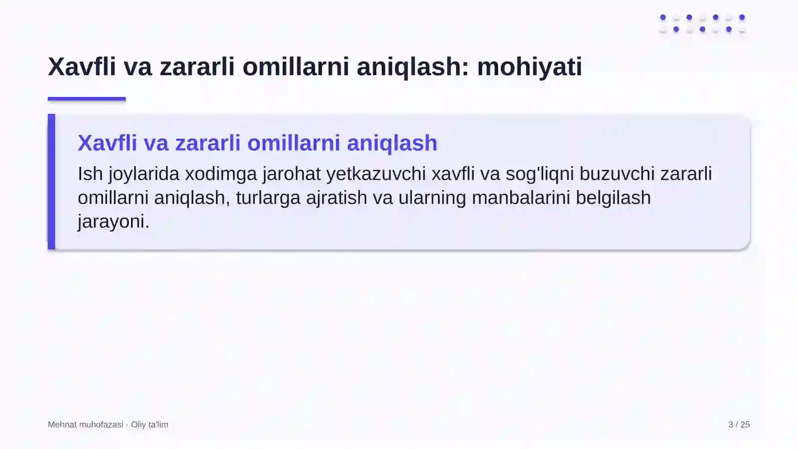 Madaniy meros obyektlarida xavfli va zararli omillarni aniqlash 3