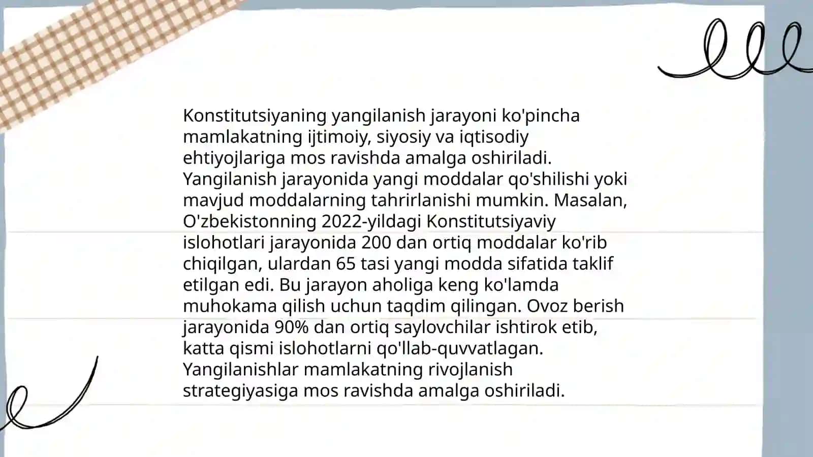 O'zbekiston Respublikasi Yangi Konstitutsiyasi 3