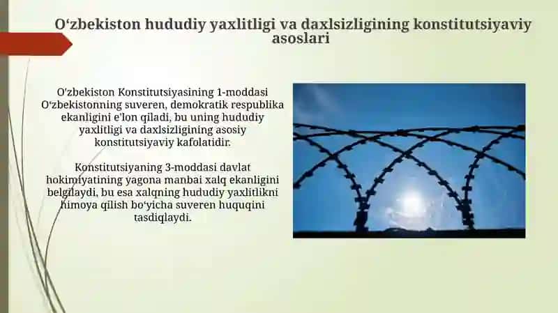 Oʻzbekiston hududiy yaxlitligi va daxlsizligi 3