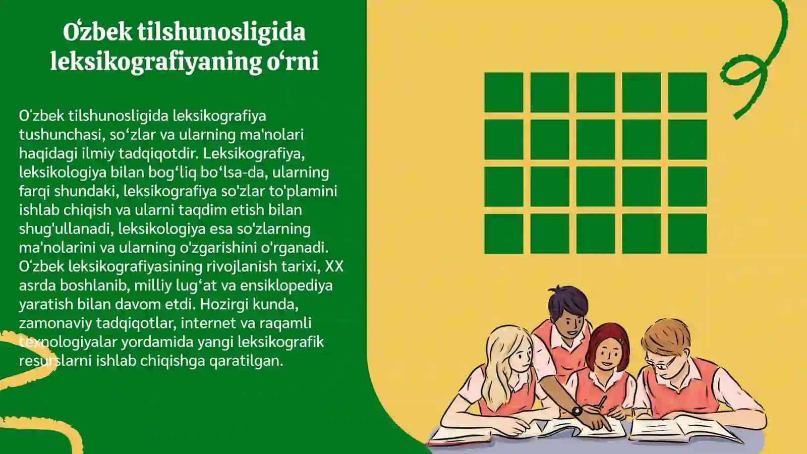 Oʻzbek va jahon tilshunosligidagi leksikografik tadqiqotlar tahlili 3