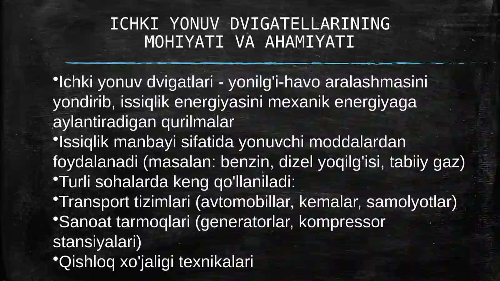Ichki yonuv dvigatellari 3