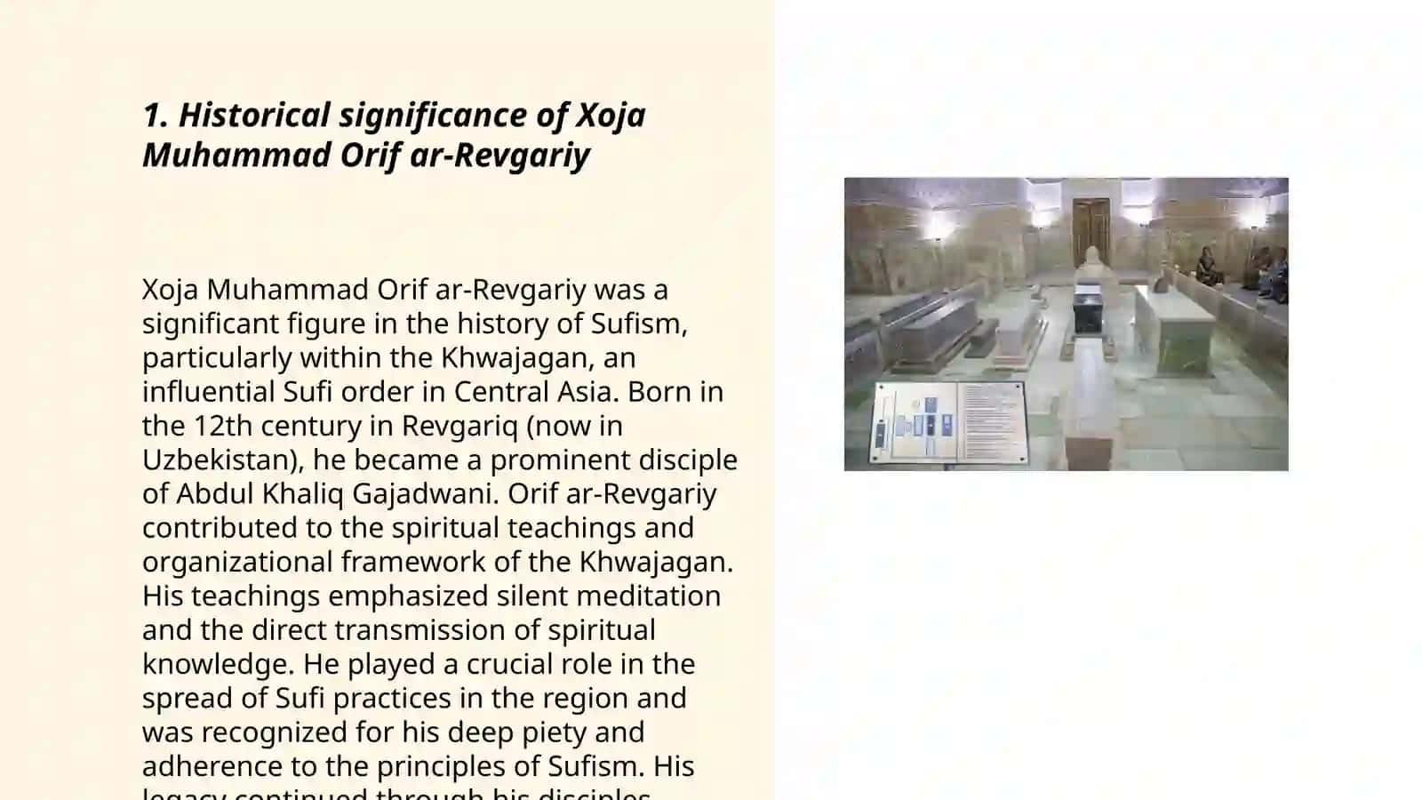 Xoja Muhammad Orif ar-Revgariy masoleum 3