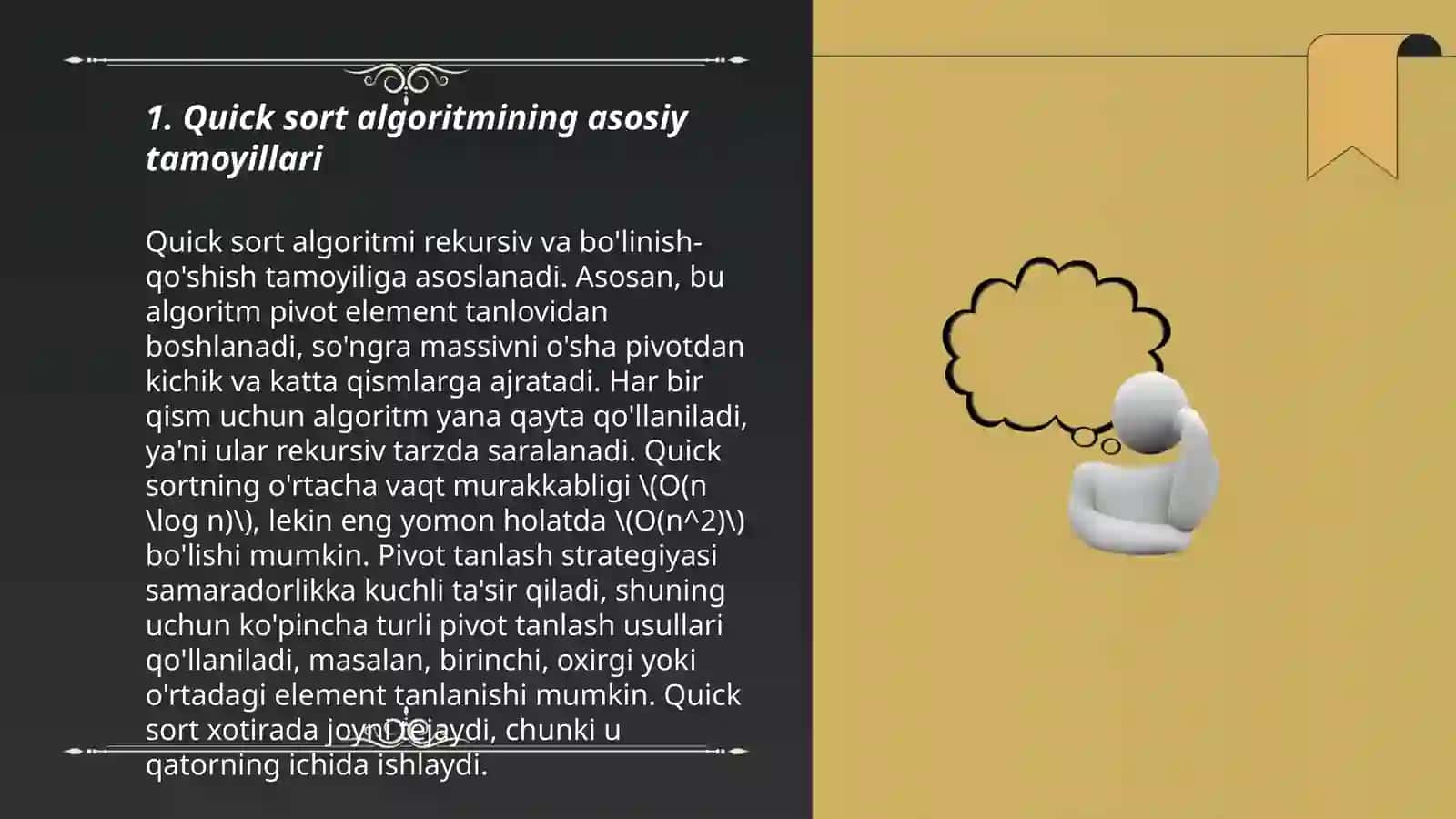 Quick sort algoritmi 3