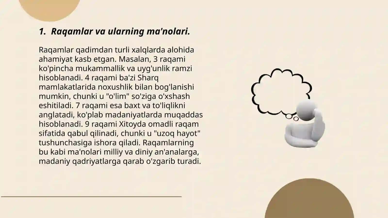 Raqamlar va ularning ma'nolari 3