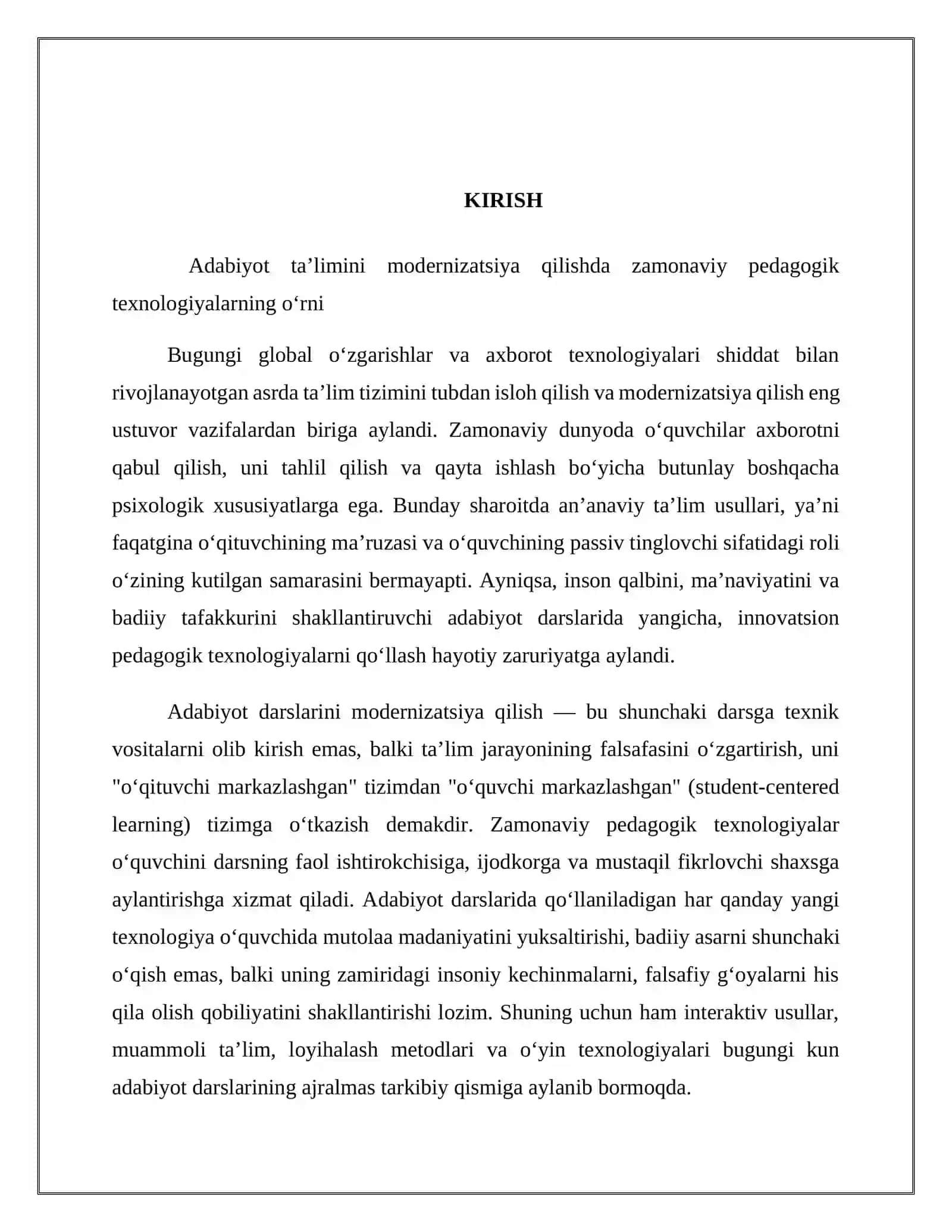 Adabiyot darslarida o‘yin texnologiyalarini qo‘llash metodikasi 3