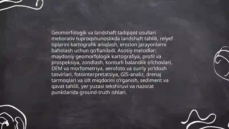 Geomorfologik va landshaft tadqiqot usullari 3