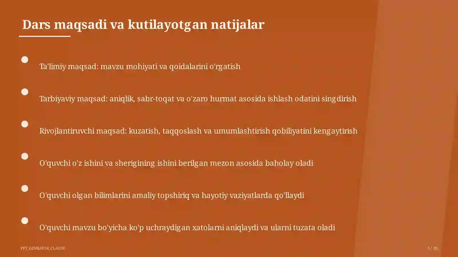 Rus tilida kelishiklar tizimi: umumlashtirish (6-sinf) 3