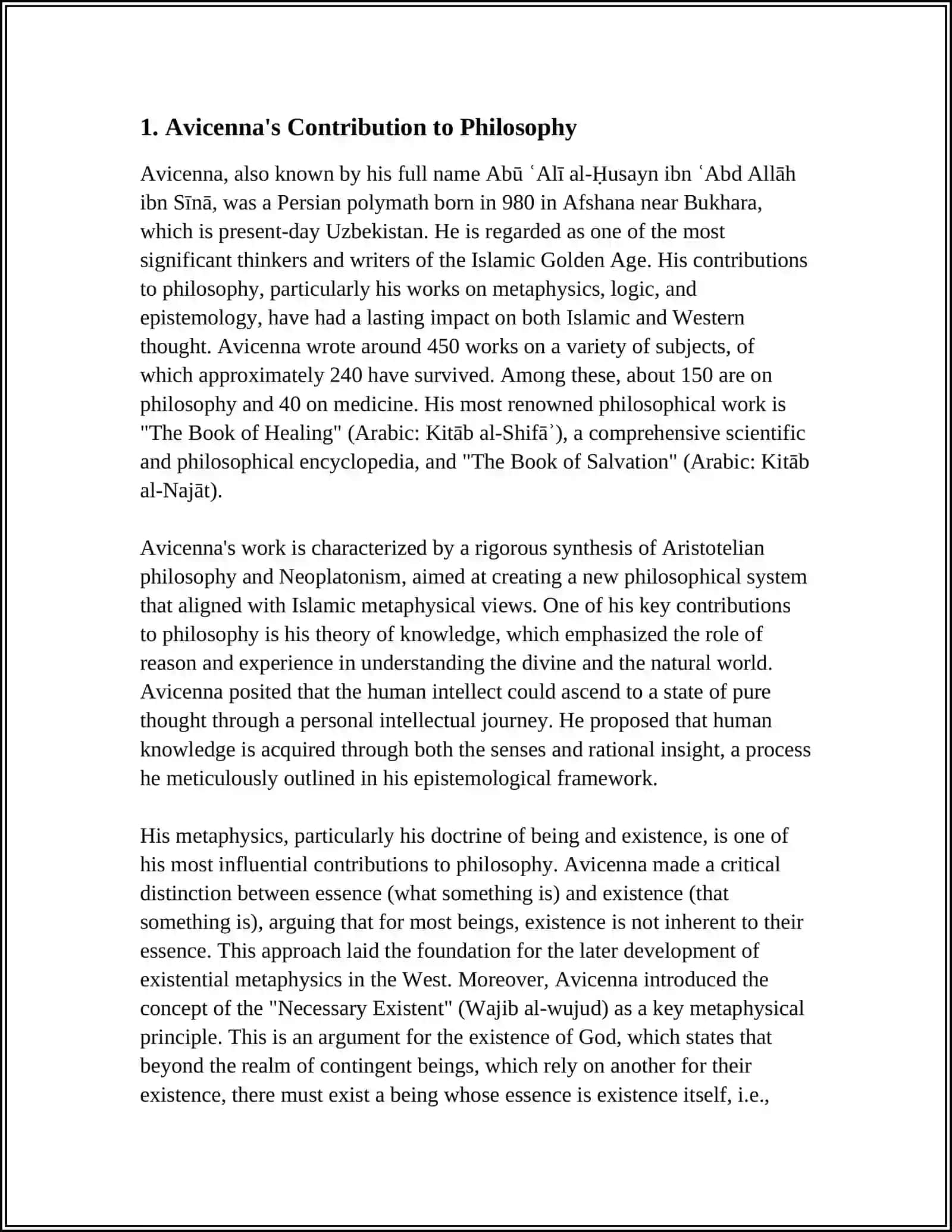 The Life and Times of Avicenna 3