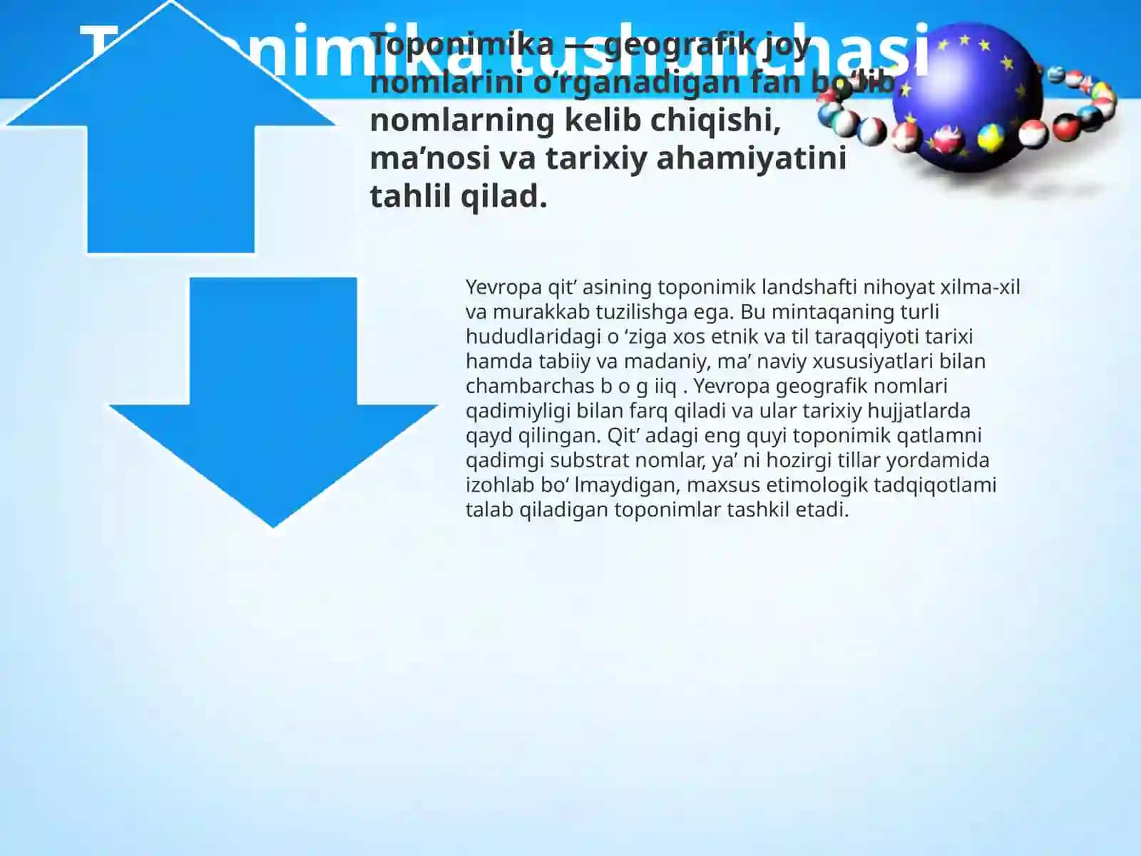 GURUH TALABASIXUDOYNAZAROVA DILCHEHRANING TOPONOMIKA FANIDAN TAYYORLAGAN TAQDIMOTI 3