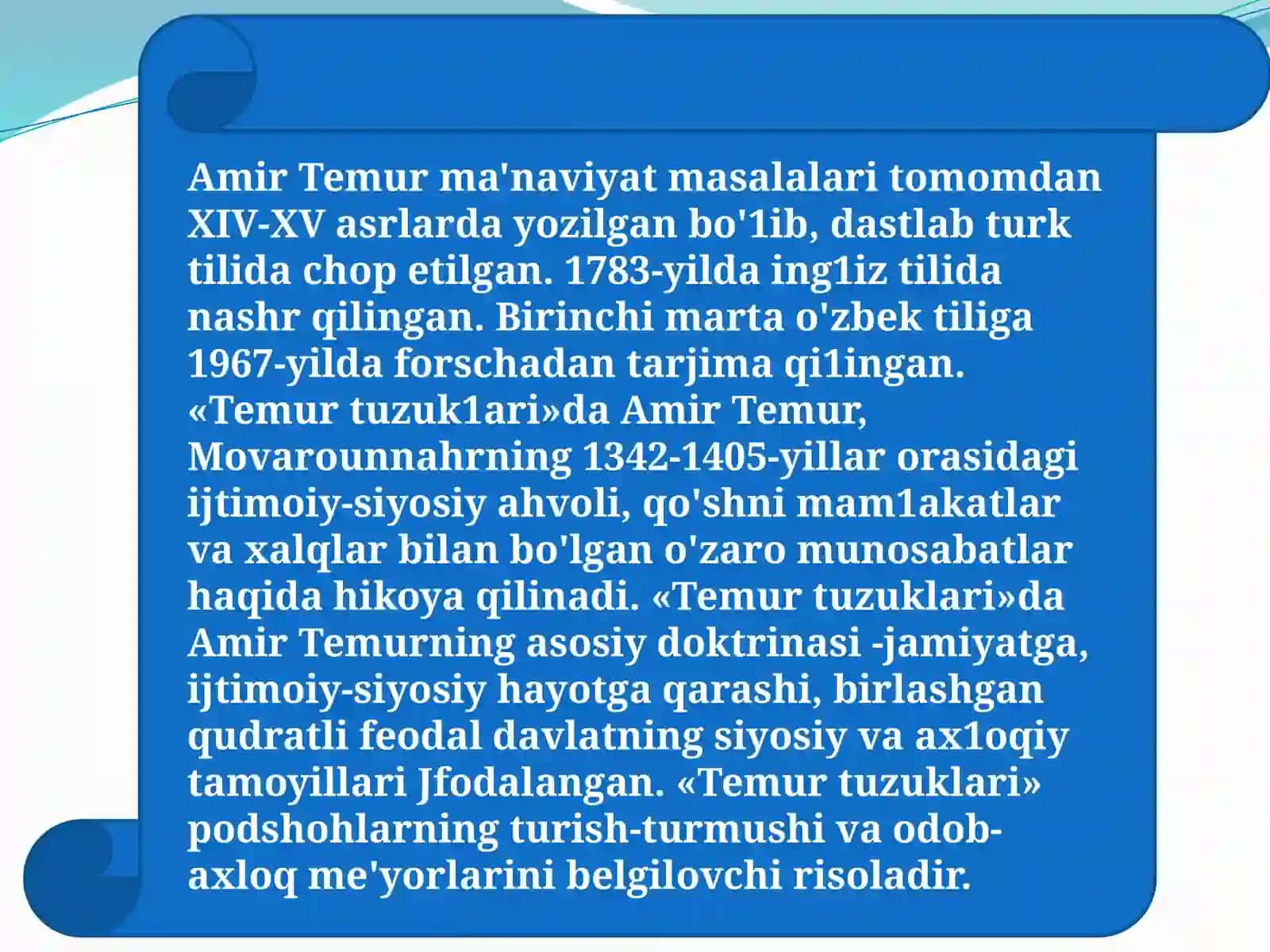 Amir Temur Tuzuklari 3