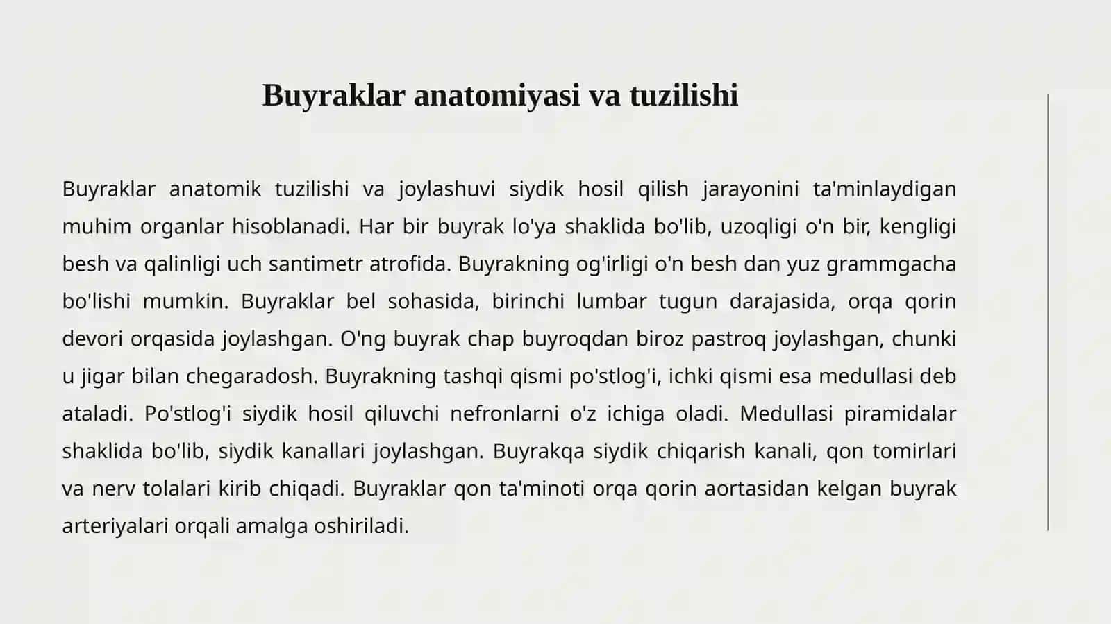 Siydik ayiruv sistemasi 3