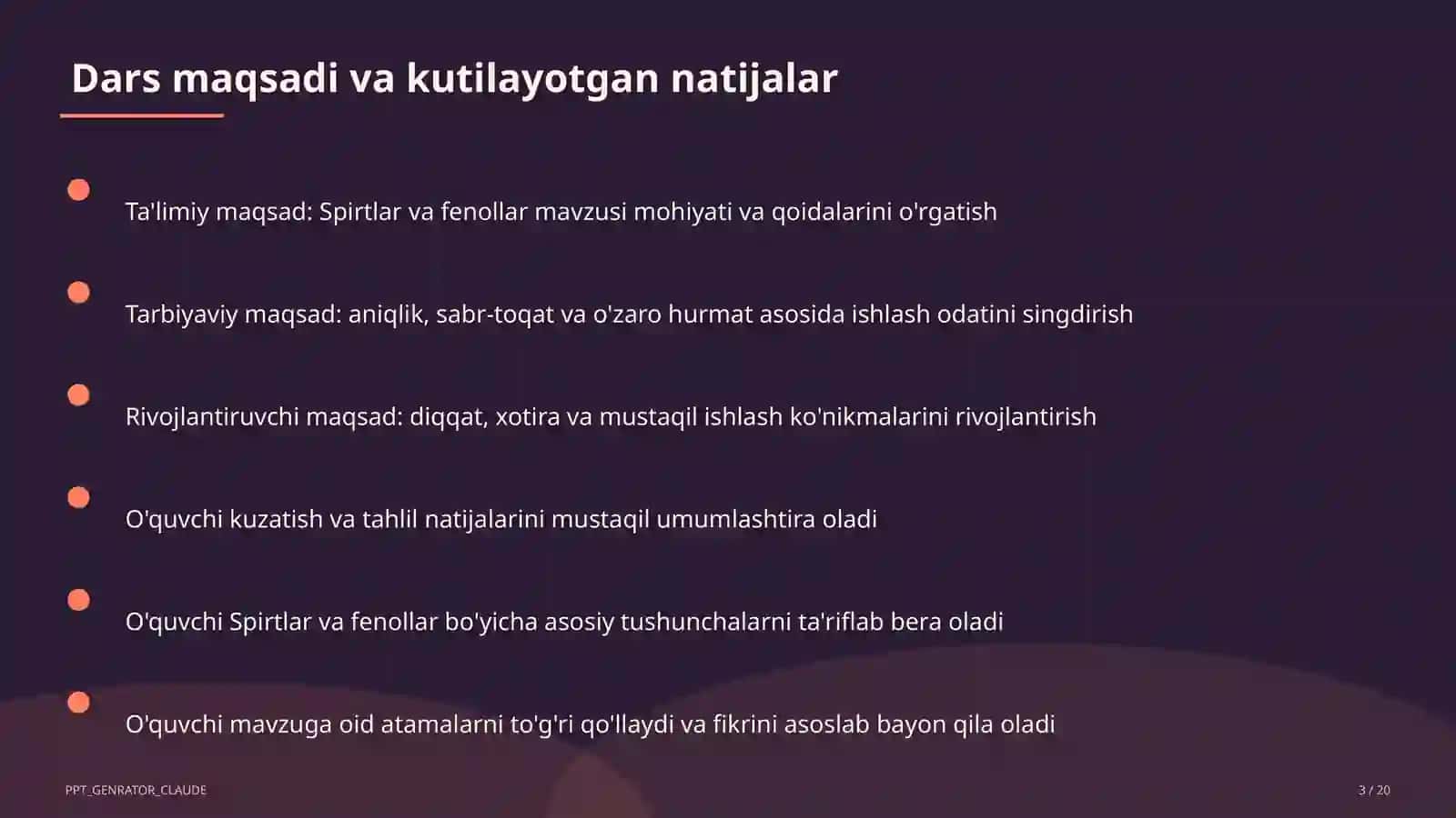 Spirtlar va fenollar (10-sinf) 3