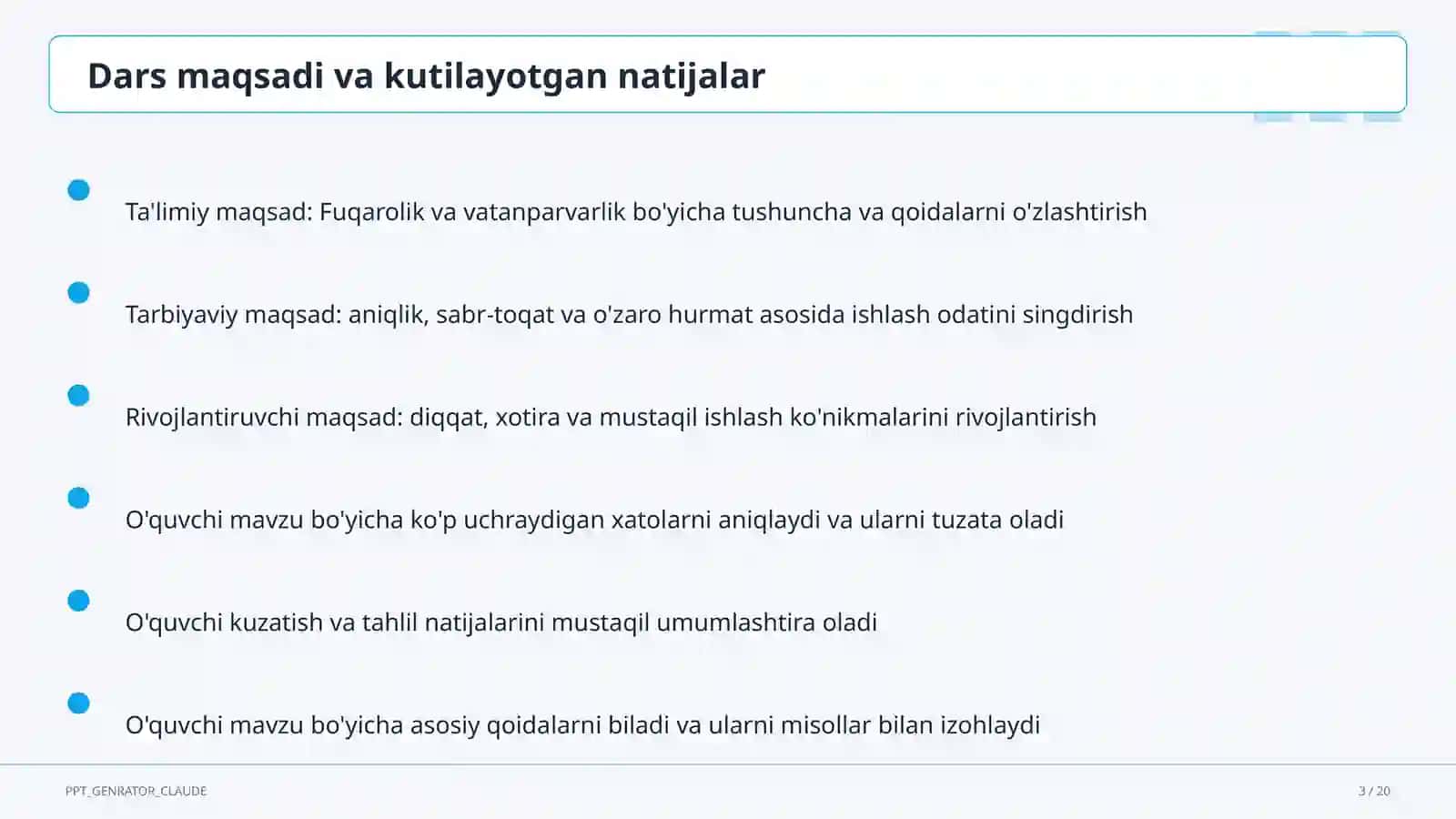 Fuqarolik va vatanparvarlik (8-sinf) 3