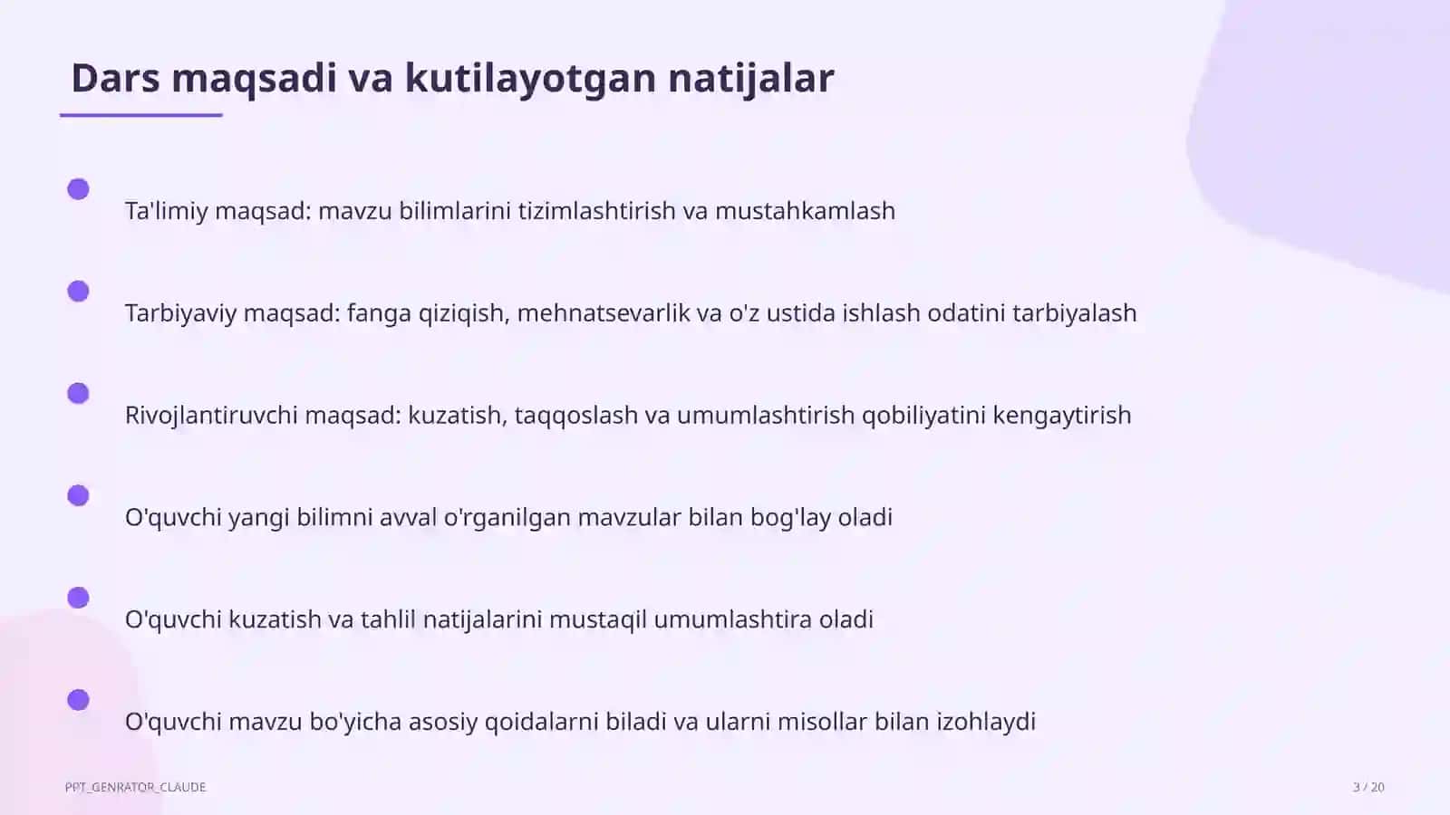 Bir o'zgaruvchili chiziqli tengsizliklar (8-sinf) 3