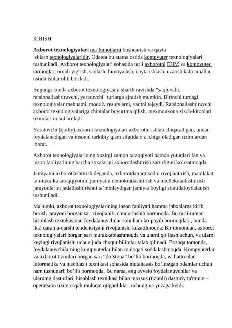 O`QUV KURSLARI MA`LUMOTLAR BAZASI 3