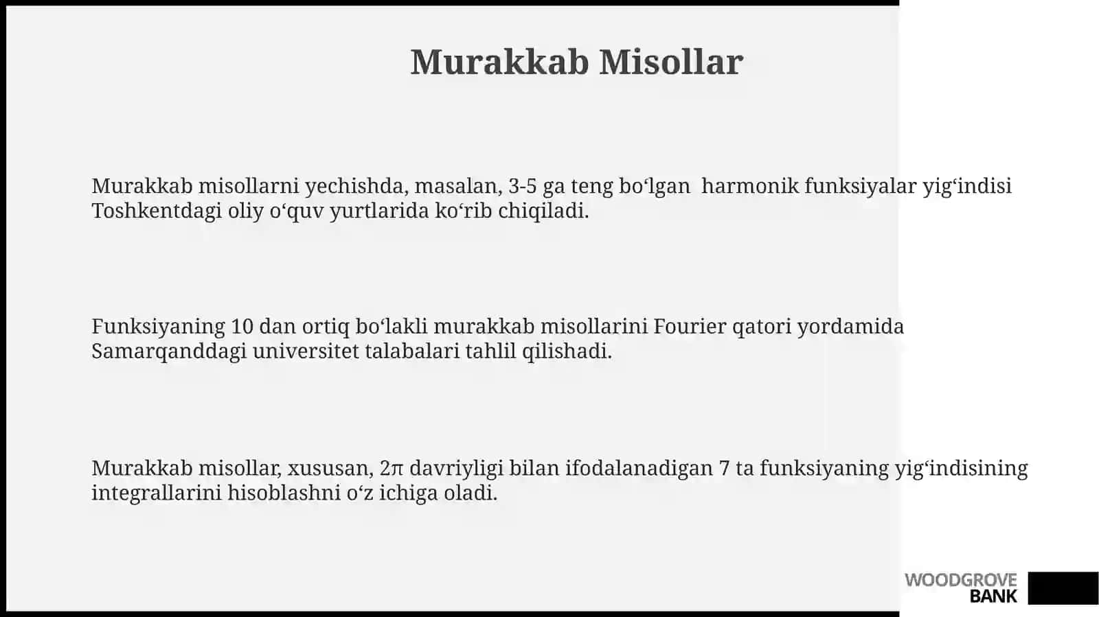 Furye qatorlari haqida dastlabki maʼlumotlar 3