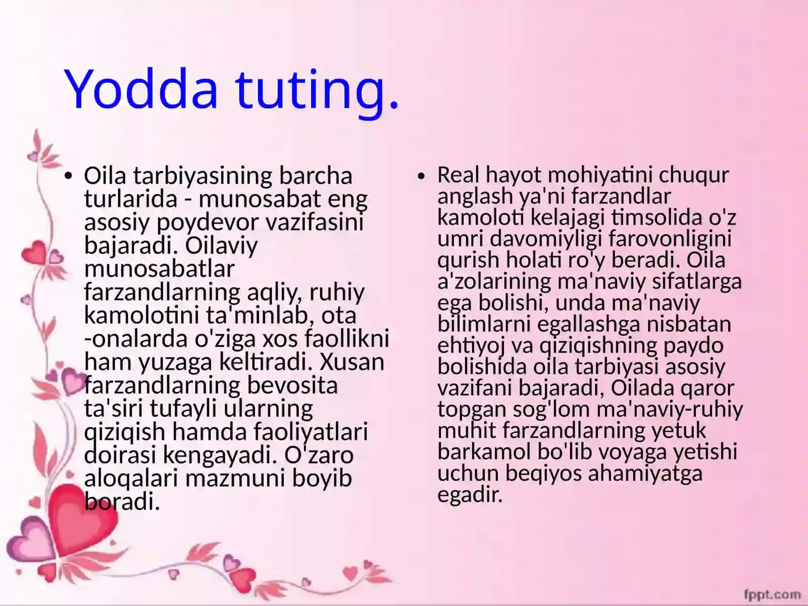 Oilada tarbiya asoslari 3
