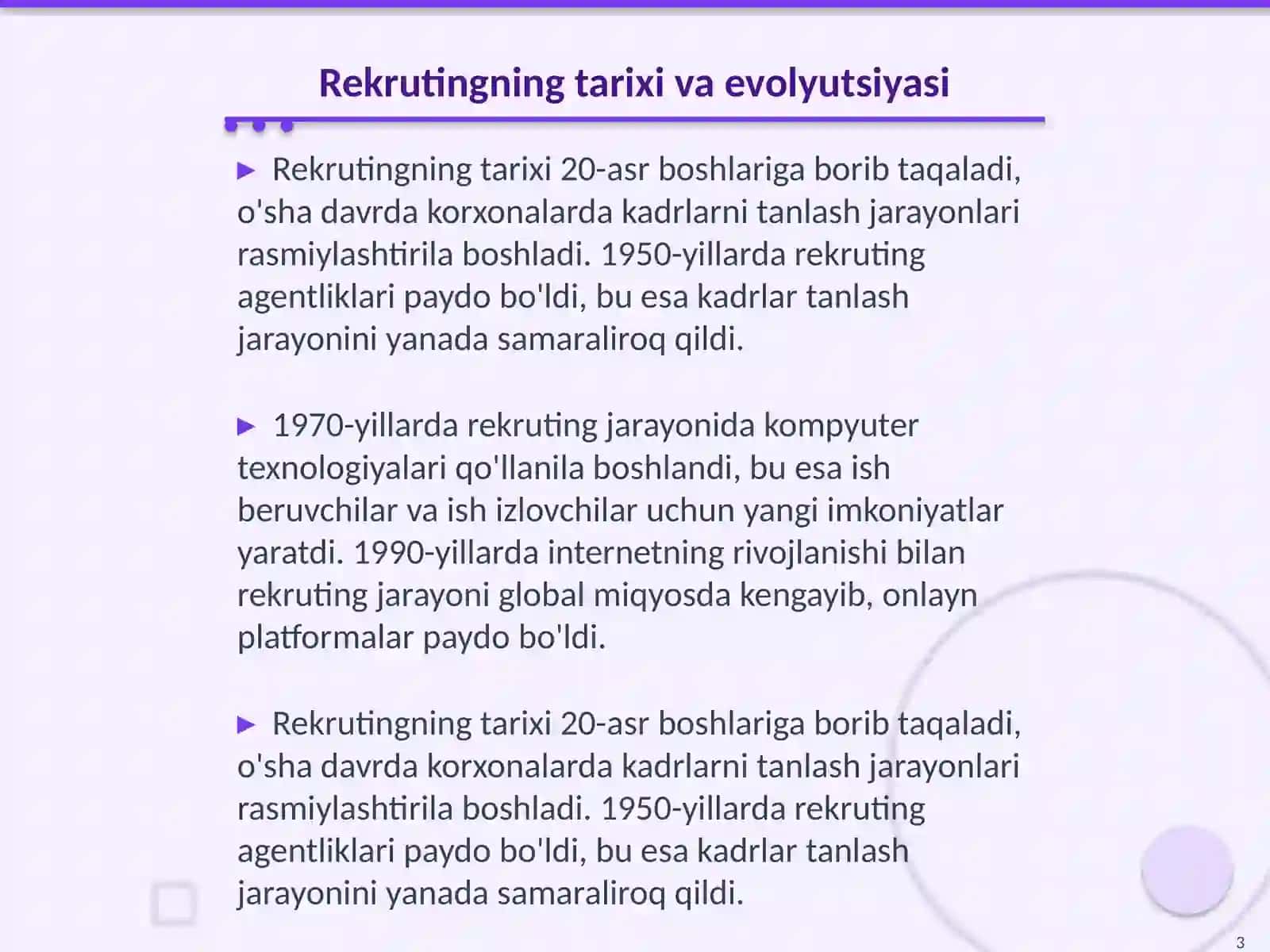 Rekruting bozorini rivojlantirish tendensiyalari 3
